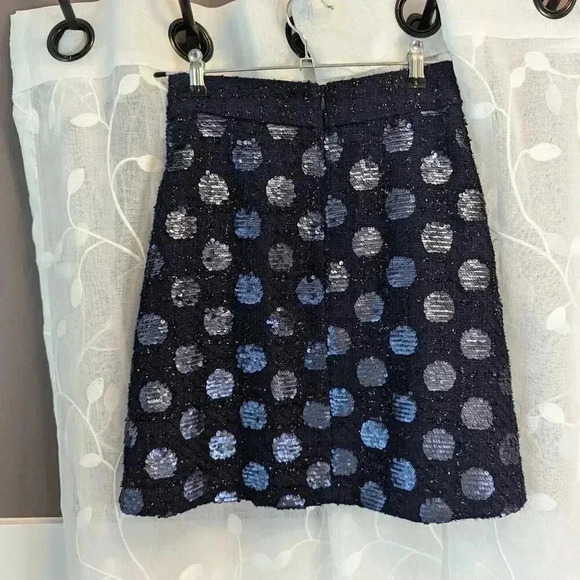 NWT Anthropologie (Eva Franco) Sequin Tweed Mini Skirt, Size 0 - Picture 4 of 6